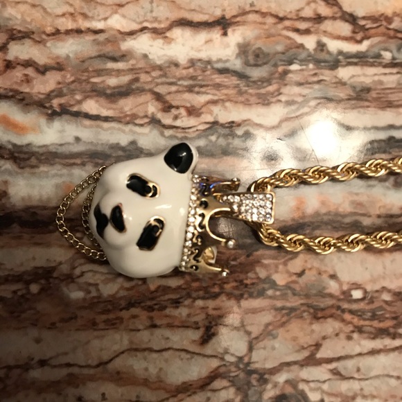 Gold/diamond panda chain. - Picture 3 of 3